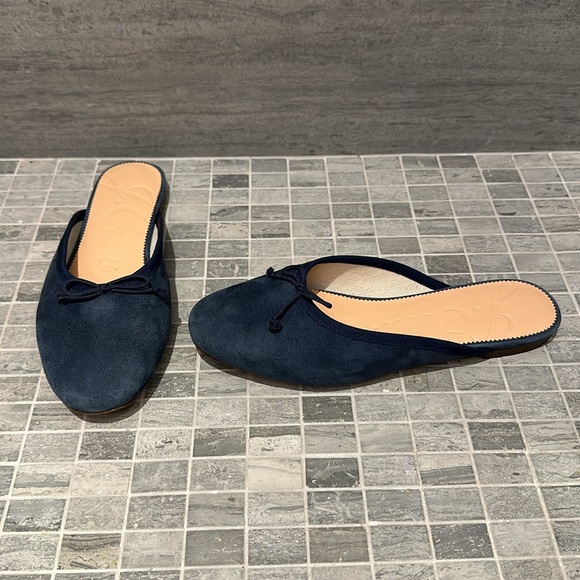 J. Crew Zoe Flats in suede - navy blue - Picture 2 of 8